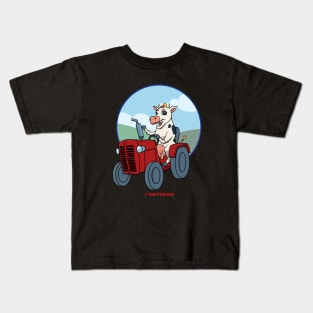 Tractor Critters Cow Kids T-Shirt